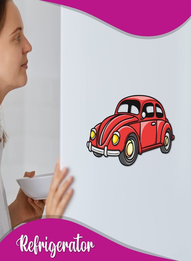 Bhai Please Beetle Vintage Car Wooden Fridge Magnet - Image 4